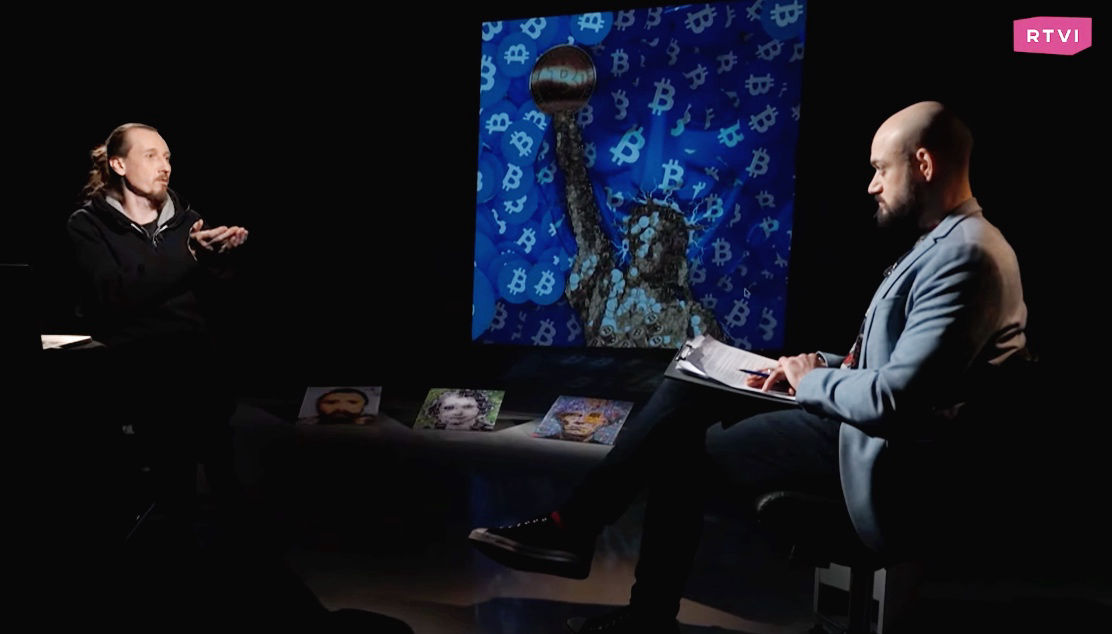 NFT - the art of the new realityfor the RTVi TV channel